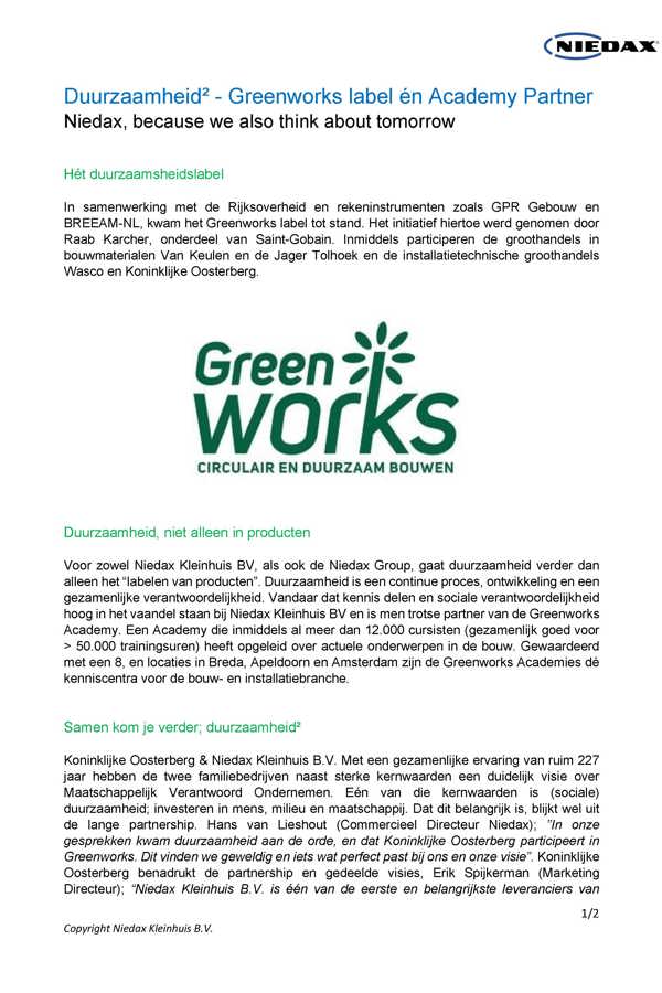 Niedax Greenworks
